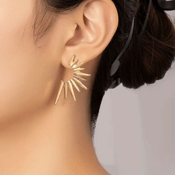 Boho Sunburst Earrings - Picture 1 of 6